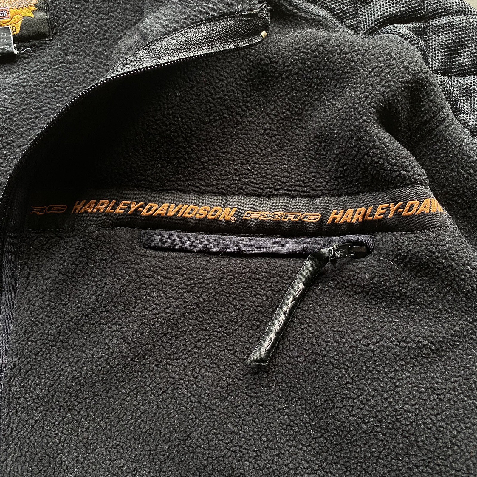 Vintage Harley Davidson FXRG Made In USA Fleece Jacket Size XXL XL eBay