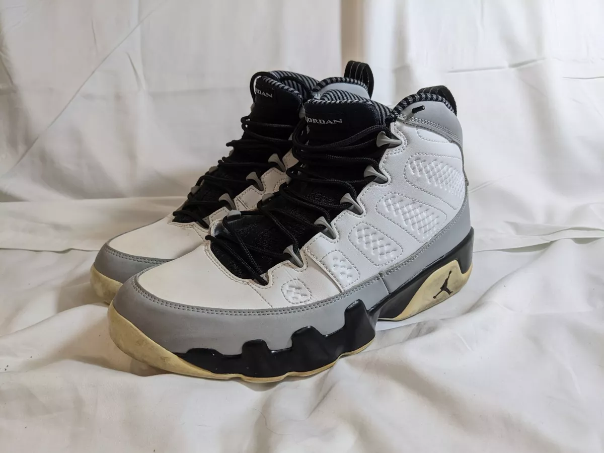 Nike Air Jordan 9 Retro Barons IX White Sneakers Men's Size 9.5 302370-106