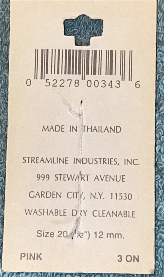 Streamline Buttons Sz 20 1/2” 12mm Pink Stars K343 NOS - Image 3 of 3