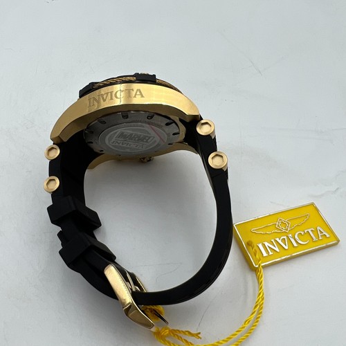 #1 LIMITED - Invicta Marvel Black Panther Men's Watch- 52mm, Gold, Black (41230) - 第 4/8 張圖片