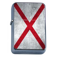 Alabama Flag Flip Top Oil Lighter Cigarette Smoking Windproof