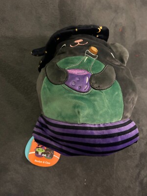 SQUISHMALLOWS HALLOWEEN FLIP-A-MALLOWS CLEO SCHWARZE KATZE ROSLYN GRÜNE HEXE 8 ZOLL