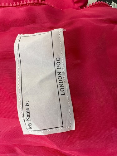 London Fog Youth Girls Hooded Winter Jacket Pink Fuchsia Puffer w Scarf Size 4 - Picture 14 of 20
