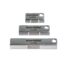 Fret Leveler - Diamond U-File for Leveling Single Guitar Frets - 3 Pack 1.25...