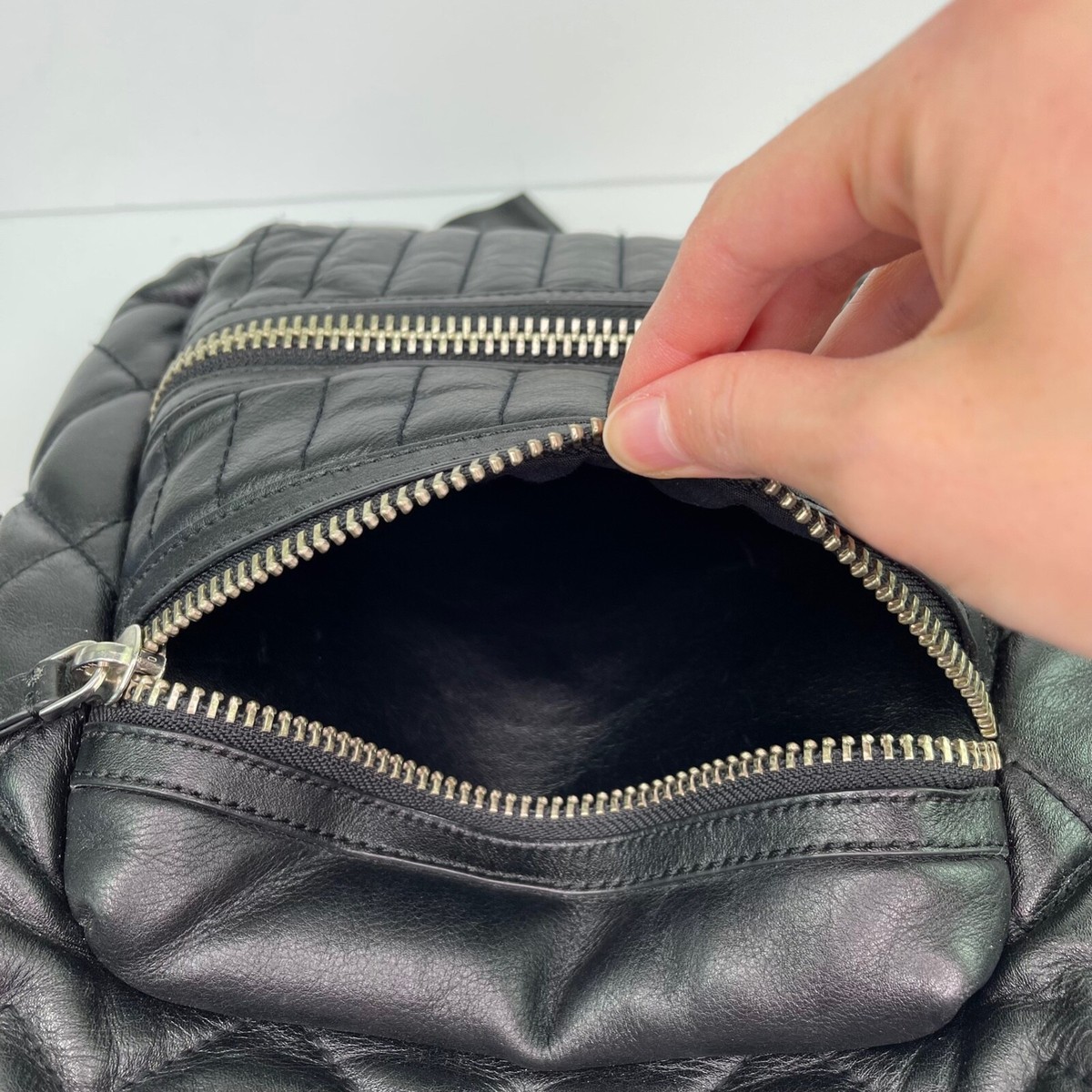 Marc by Marc Jacobs Domo Biker Black Quilted Leather Zip Backpack with Pockets img_8630.jpg?fit=1728,2474&ssl=1 main image 3