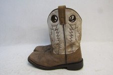 Smoky Mountain Youth Size 2.5 R Brown Leather Buckaroo Western Cowboy Boots