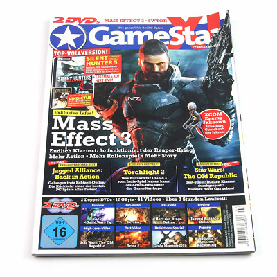GameStar XL März 3/2012 Deutsch 2 Heft DVDs Silent Hunter 5 Vollversion
