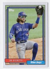 2021 Topps Update Series Bo Bichette #T92-47 Redux 1992 Toronto Blue Jays
