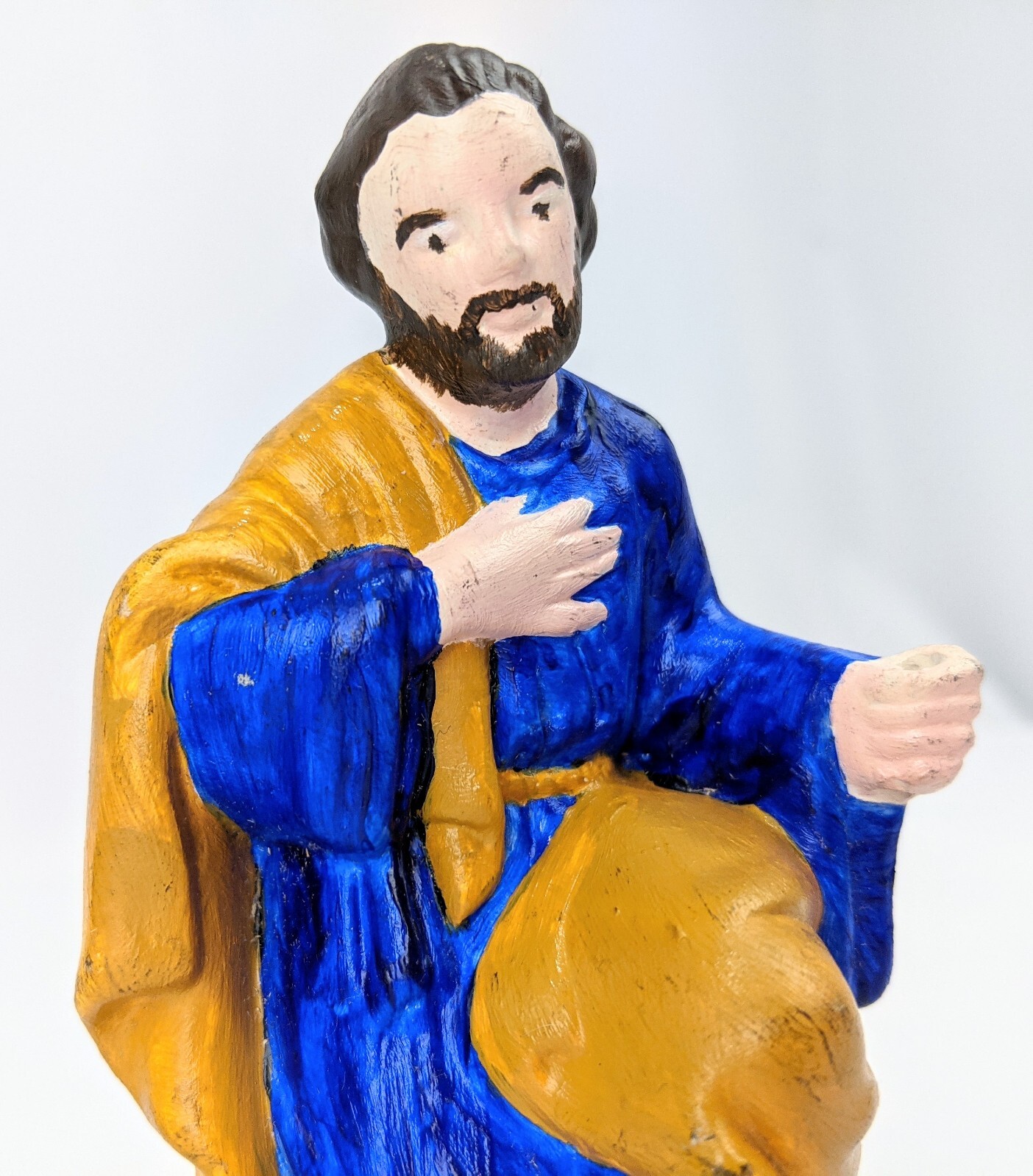 Set of 2 Vintage Atlantic Mold Jesus Joseph Christmas Ceramic Nativity Figures eBay