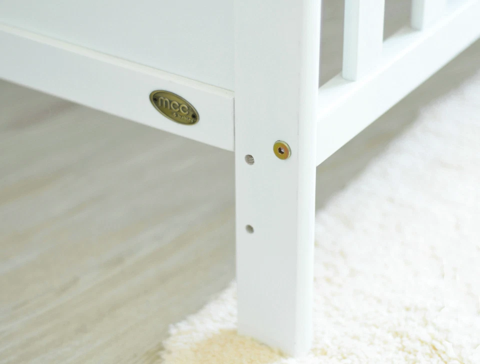 MCC®  Wooden Baby Cot Bed "Orlando" & Aloe Vera Water repellent Mattress  - Image 4 of 4