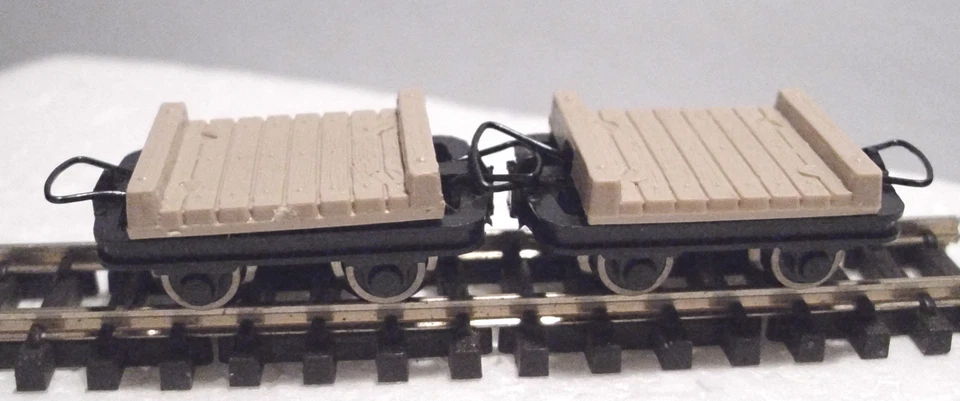 Roco 34607 - Narrow Gauge H0e/009 Flat Planked Bridge Wagon Set (2 Wagons) T48 P - Image 4 of 4