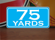 Vintage 75 YARD MARKER Metal Sign 4 Golf Club Yardage sign for Golf Course