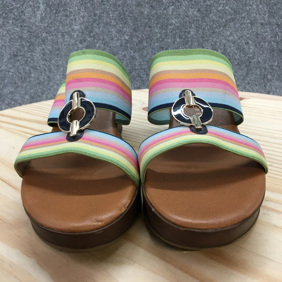 Anne Klein 凉鞋女式 8 Hadya 坡跟拖鞋多色休闲懒人鞋开口 — 第 4/4 张图片