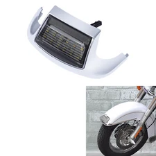 Front Fender Tip Light Fit For Harley Davidson FLSTC Heritage Softail Classic US