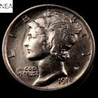 1918 Mercury Dime ~ Borderline Uncirculated AU++ ~ 90% Silver — photo 1