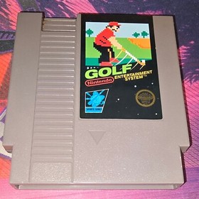 1985 Nintendo NES 3-Game Bundle [5 screw] Golf, Baseball & 10-Yard Fight