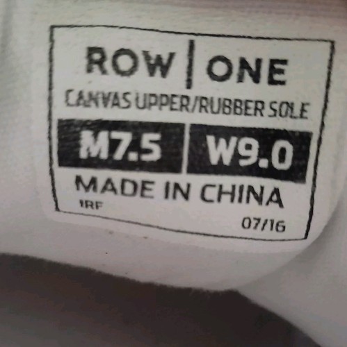 Zapatos de lona Row One LSU Tigers con logotipo talla 7,5 para hombre, mujer 9 usados en excelente estado - Imagen 5 de 5