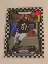 2023 Panini Prizm Trey Hendrickson WHITE CHECKER SSP #62 Bengals!!!!