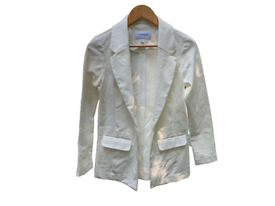 Liverpool Womens Career Boyfriend Office Open Blazer Jacket Lemon grass MP $119