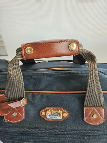 VINTAGE WiLSHIRE RICARDO BEVERLY HILLS DARK GREEN DUFFEL TRAVEL BAG - Picture 7 of 15