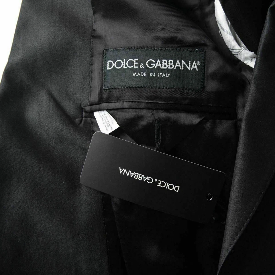 Dolce & Gabbana мужской серый шелковый двубортный блейзер размер США 38 IT 48 - Изображение 3 из 3