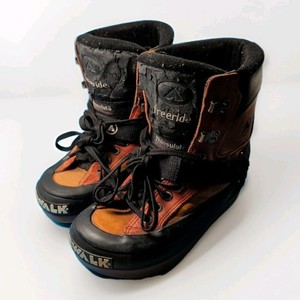Vintage - Airwalk Oblique Black/Brown Snowboarding Boots Men\'s 9 Worn But Usable Airwalk Halfpipes Snowboard Boots from the Early 90s main image 4