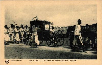 CPA MOROCCO RABAT - Le Sultan du MAROC dans son Carrosse (280518)