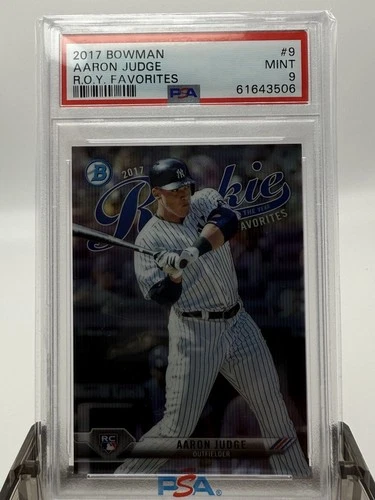 2017 Bowman Aaron Judge #9 R.O.Y. Favorites PSA 9 Mint Yankees