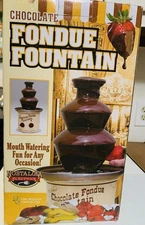 Chocolate Fondue Fountain Nostalgia Electrics The Helman Group 16in Not Turning