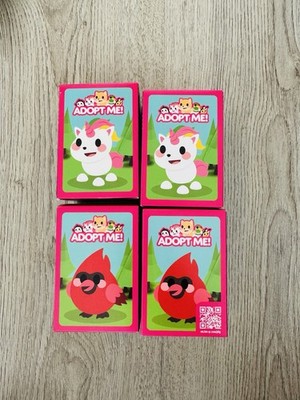 McDonald s Adopt Me! Figuren 2023   4x Boxen (ungeöffnet)   Unicorn & Cardinal