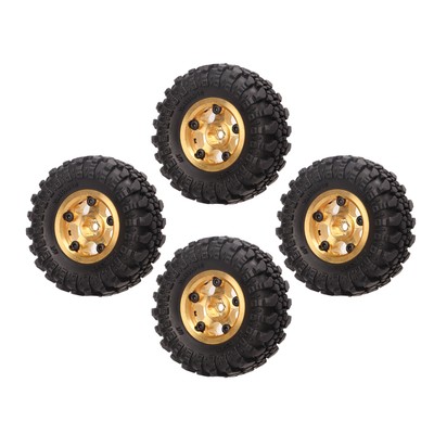 1 Zoll RC Reifen Messing Radnabe Gummi RC Autoreifen Für FMS FCX24 1/18 1/24 CU