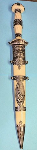 Vietnam Veteran/USMC Decorative Dirk Dagger Double Edge Stainless Steel Blade