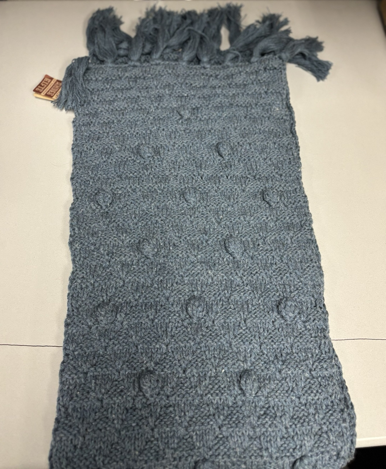 Andes Indigenous Fair Trade and Handmade Gifts Blue Scarf. 3