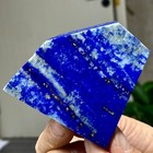 158G Natural lapis lazuli mineral flaky crystal under UV light — photo 7