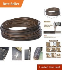 120 Ft Wicker Repair Kit, Plastic Wicker Repair Supplies, Gradient Dark Brown...