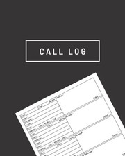 Call Log: Simple Phone Call Log Book and Voicemail Recording Notebook, Over 500