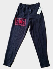 NEW Vintage 1998 NWO Black Sweat Pants Made In USA New World Order Mens Large