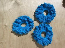 Set Of 3 Hand Crochet Scrunchies LX 