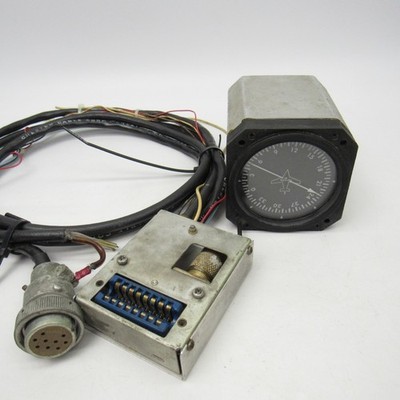 Bendix ADF Indicator P/N 4000240-5101 With Cable - UNTESTED