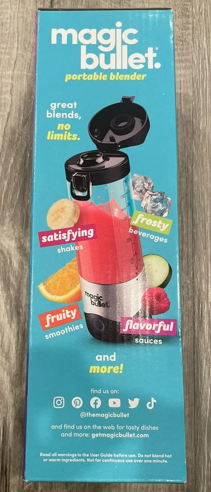 Magic Bullet Portable Blender Flavor Infuser Rechargeable Black And Grey - Image 4 of 4