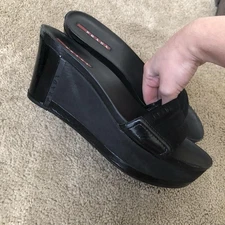 Prada Wedge Sandals
