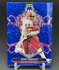2024 Panini Mosaic Ricky Sanders Blue Sparkle Prizm /96 Redskins
