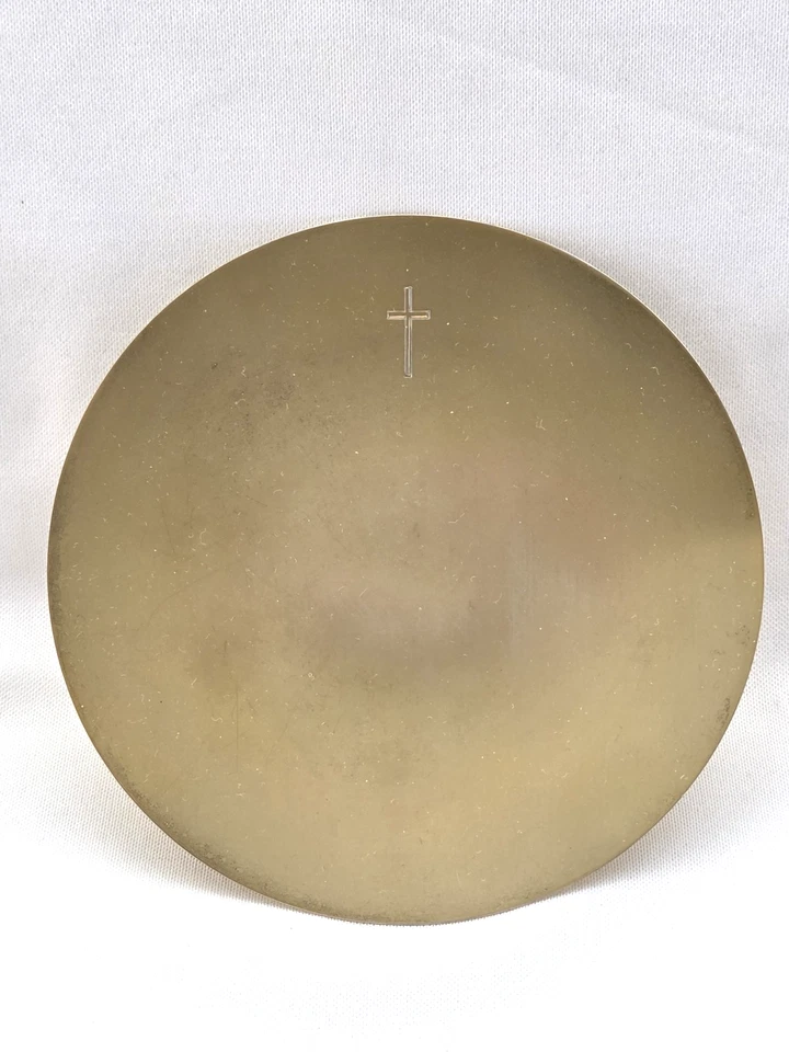 SILBER PATENE VERGOLDET 835 PUNZIERT ALTAR 94 GRAMM ZUBEHÖR MESSKELCH KELCH - Bild 3 von 4