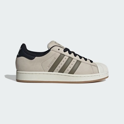 Adidas Superstar II Shoes Original Sneakers Beige/Olive Strata JI0138 US 4-12