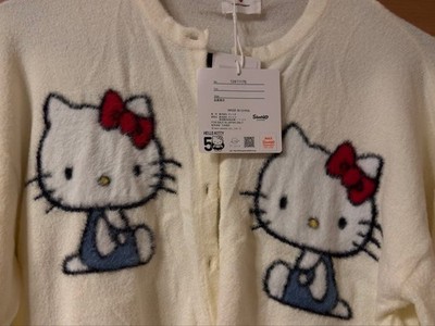 merry jenny Hello Kitty Collaboration Off-White Cardigan New