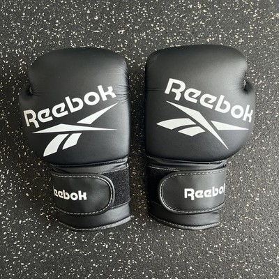 Reebok Black 12  Ounce Padded Adult Boxing Gloves Punch Sparring MMA Training
