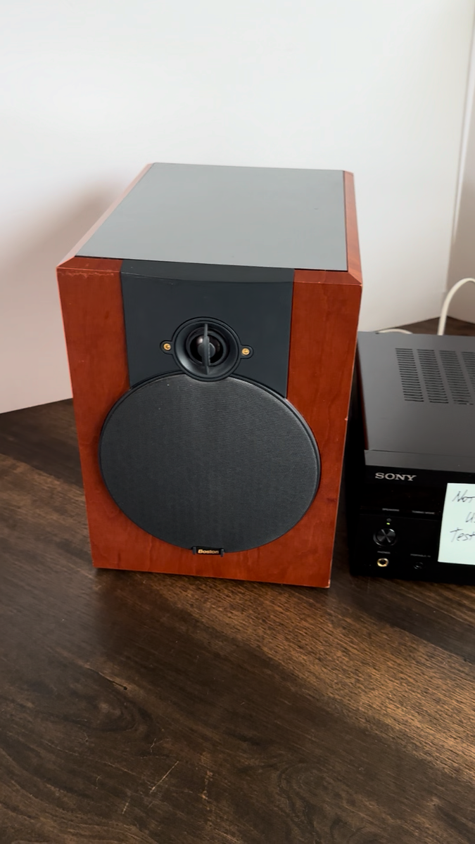 Boston Acoustics VR-M60 Book Shelf Speakers – Cherry Finish | eBay