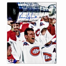 Vincent Damphousse Autographed Montreal Canadiens Stanley Cup 8x10 Photo