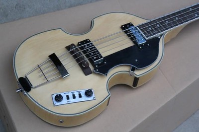 Natural Maple Good Quality Sunburst Hofner Violin 4 Strings Bass Guitarra