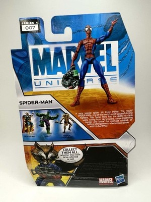 Figurine Marvel Universe 3,75'' Spider-Man, Série 4 Comics #007, Hasbro 2011, Emballage Scellé, Neuf